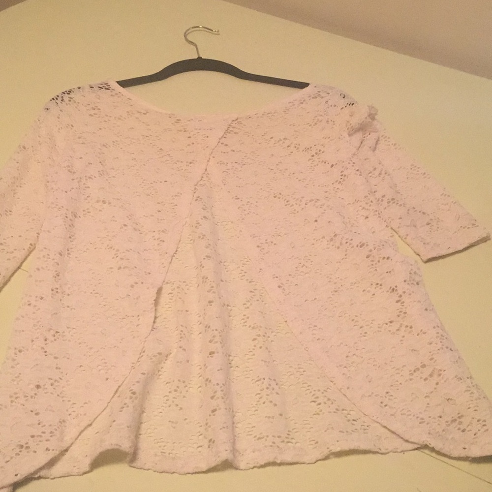 Lace cream top!